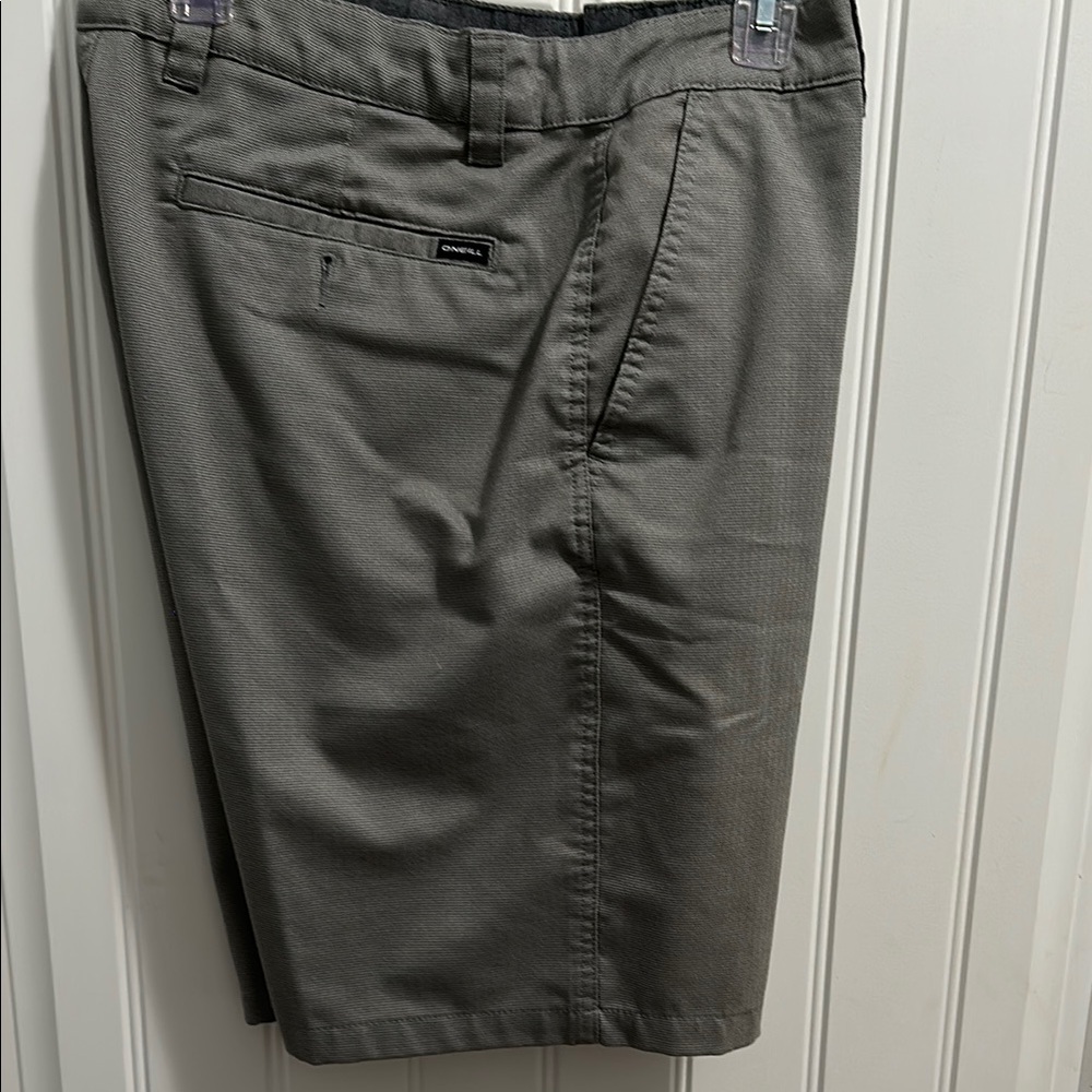O'Neill Gray Flat Front Shorts Casual Style